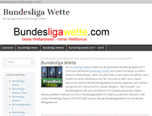Tablet Screenshot of bundesligawette.com